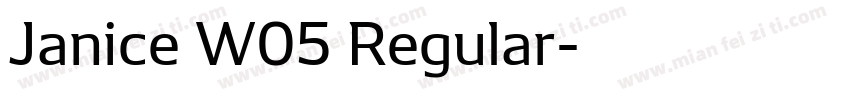 Janice W05 Regular字体转换